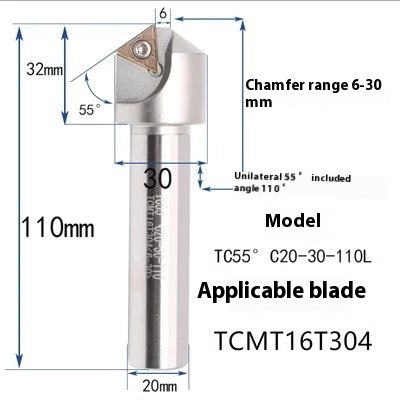 6039 Machining center 15 20 25 30 35 40 45 50 55 60 65 70 75 degree chamfering toolholder TCMT Shandong Denso Pricision Tools Co.,Ltd.